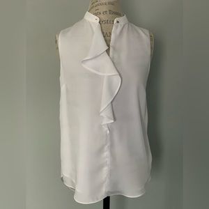 H&M White Sleeveless Blouse